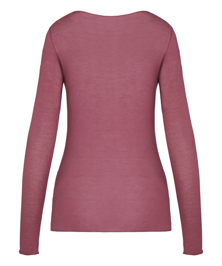 super soft Boatneck shirt with Cashmere, Pink