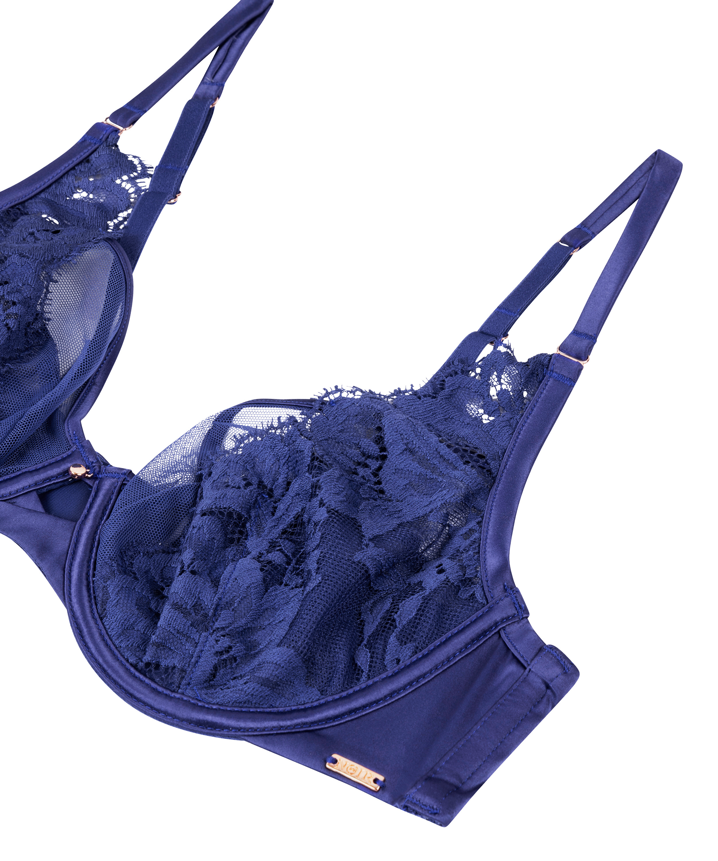 Grace Non-Padded Underwired Bra, Blue, main