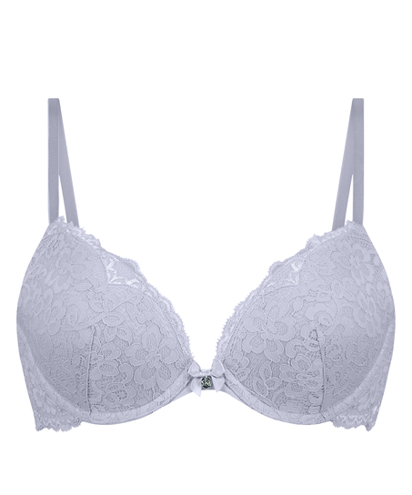 Marine Padded Push-Up Underwired Bra, Purple