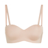 Smooth Padded Underwired Strapless Push-Up Bra, Beige