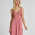Nora Lace Slip Dress, Pink