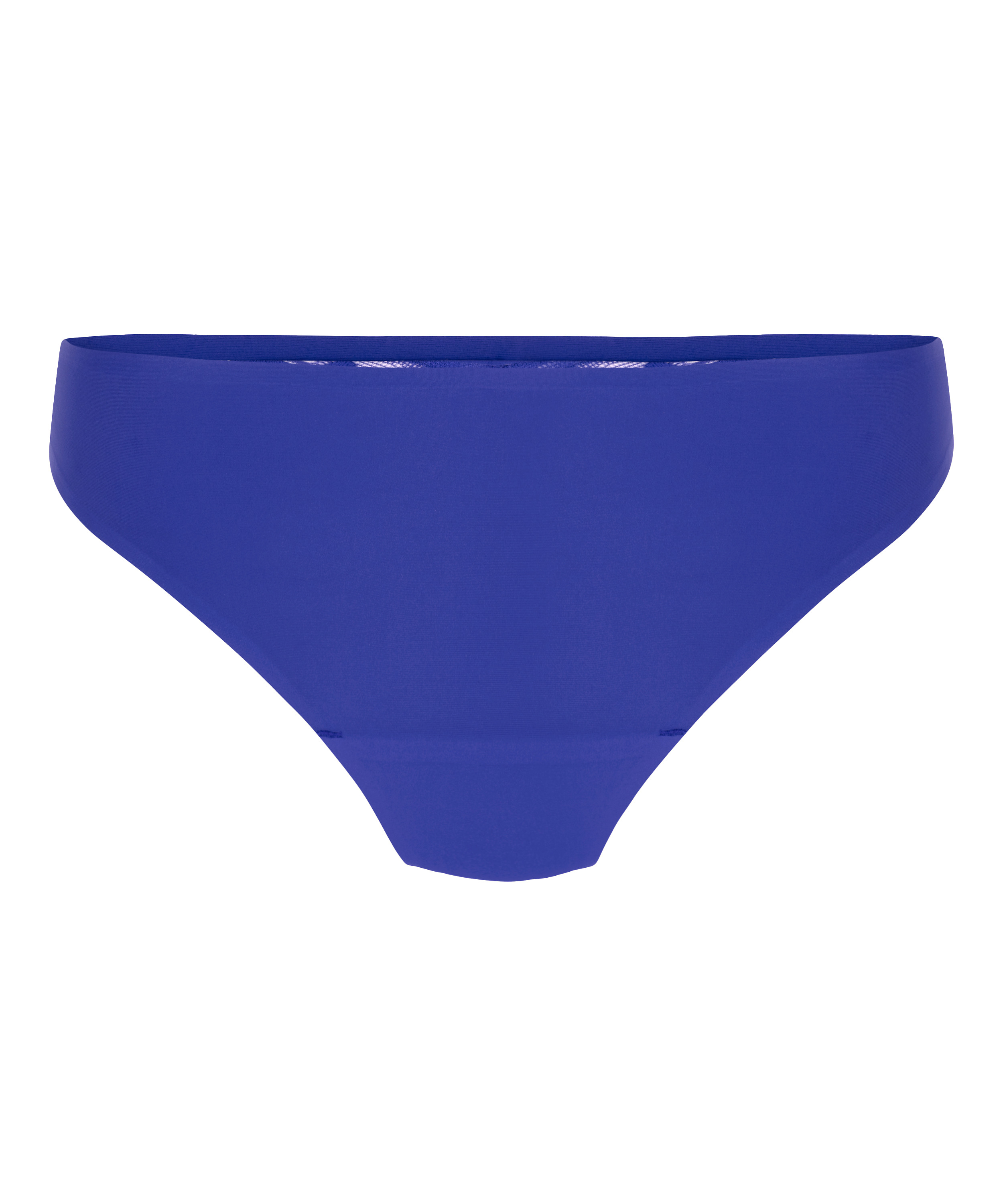 Lace Back Invisible Thong, Blue, main