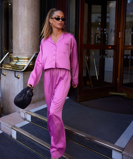 Satin Trousers, Purple