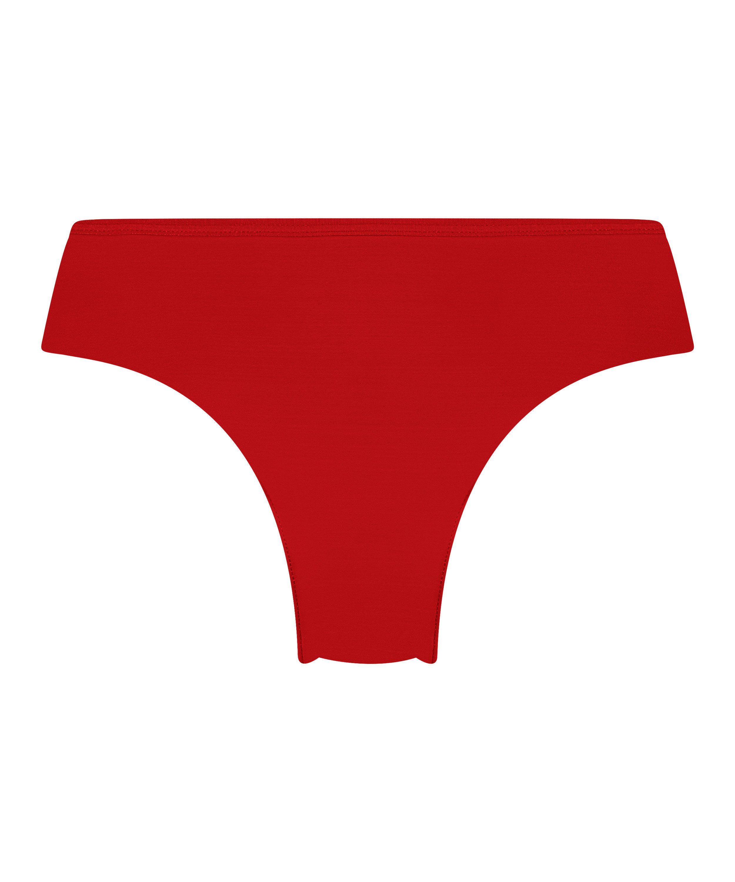 Invisible Lace Back Brazilian, Red, main