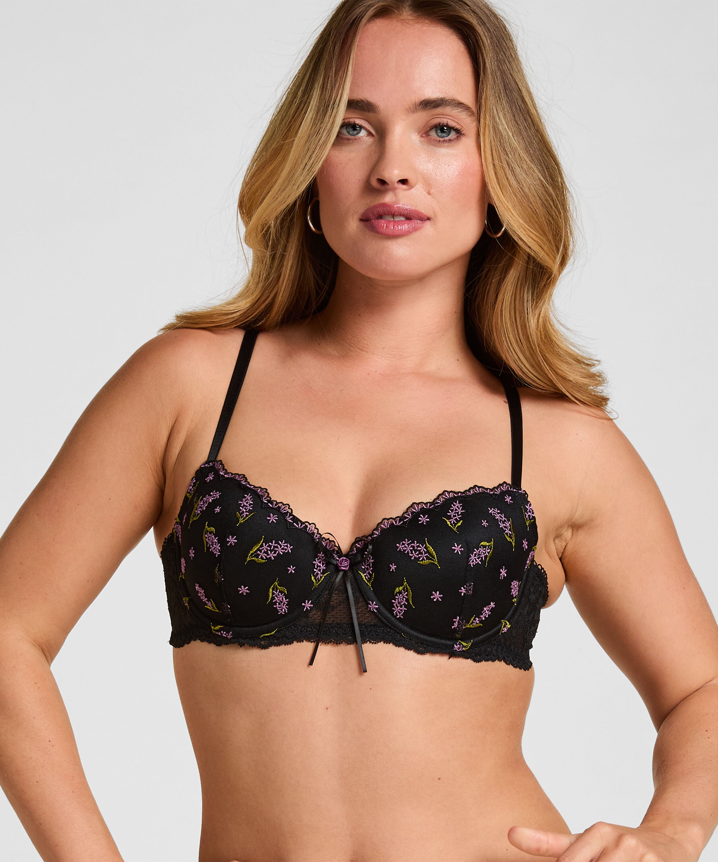 Padded Underwired Bra Iris, Black