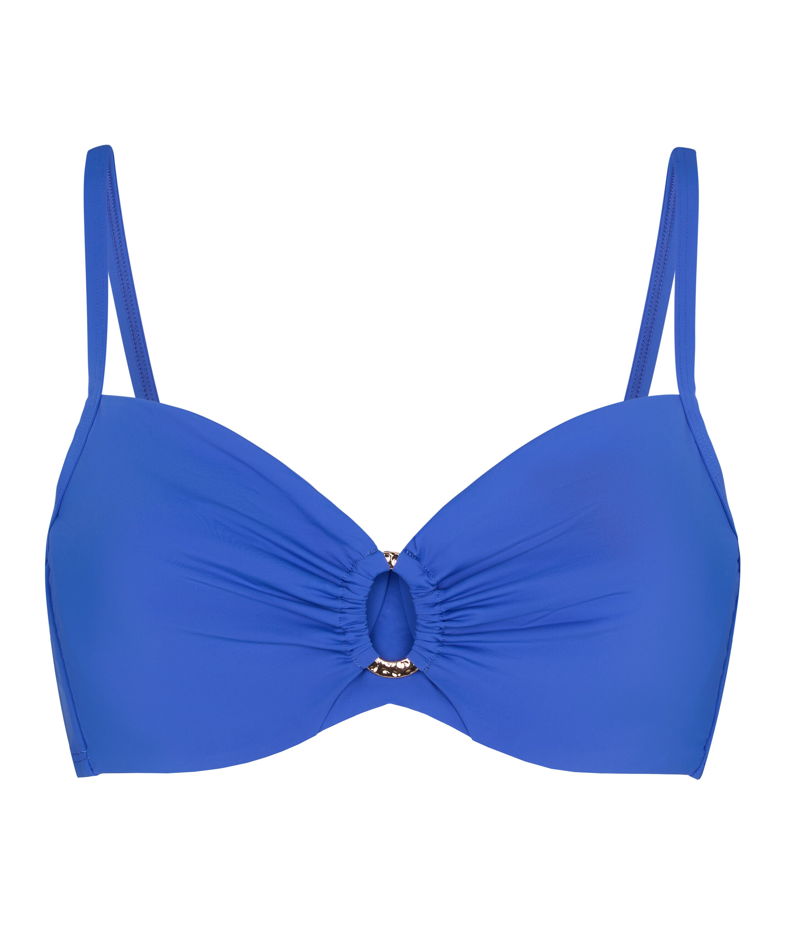 Luxe Non-Padded Underwired Bikini Top, Blue