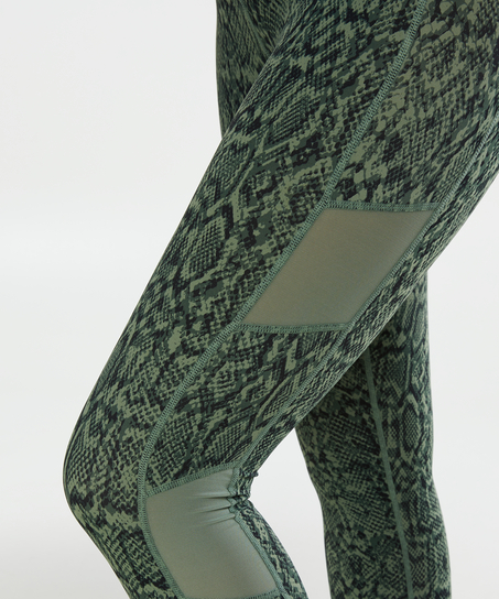 HKMX High waisted sport legging print, Green