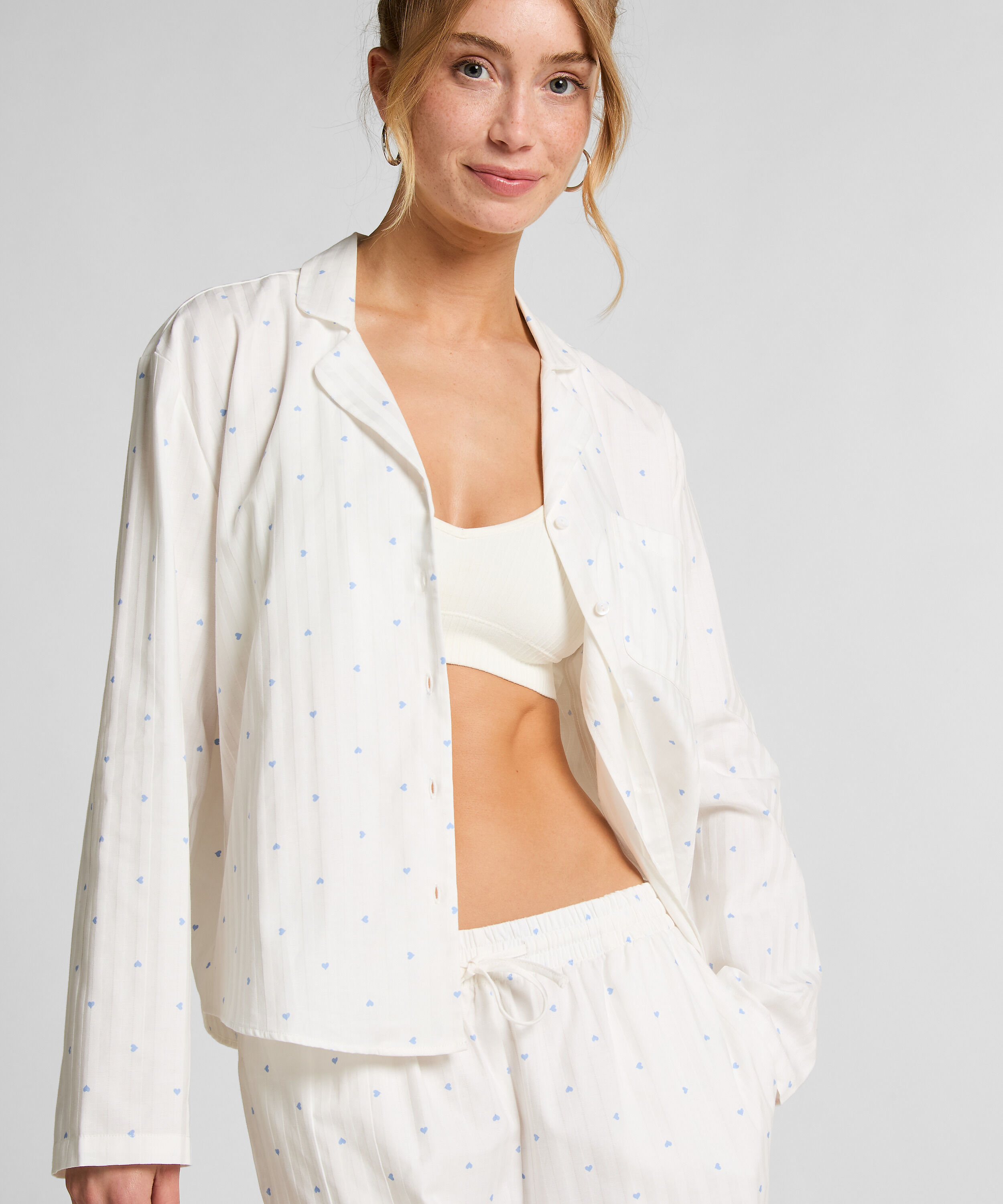 Jacquard Jacket Longsleeve, Blue