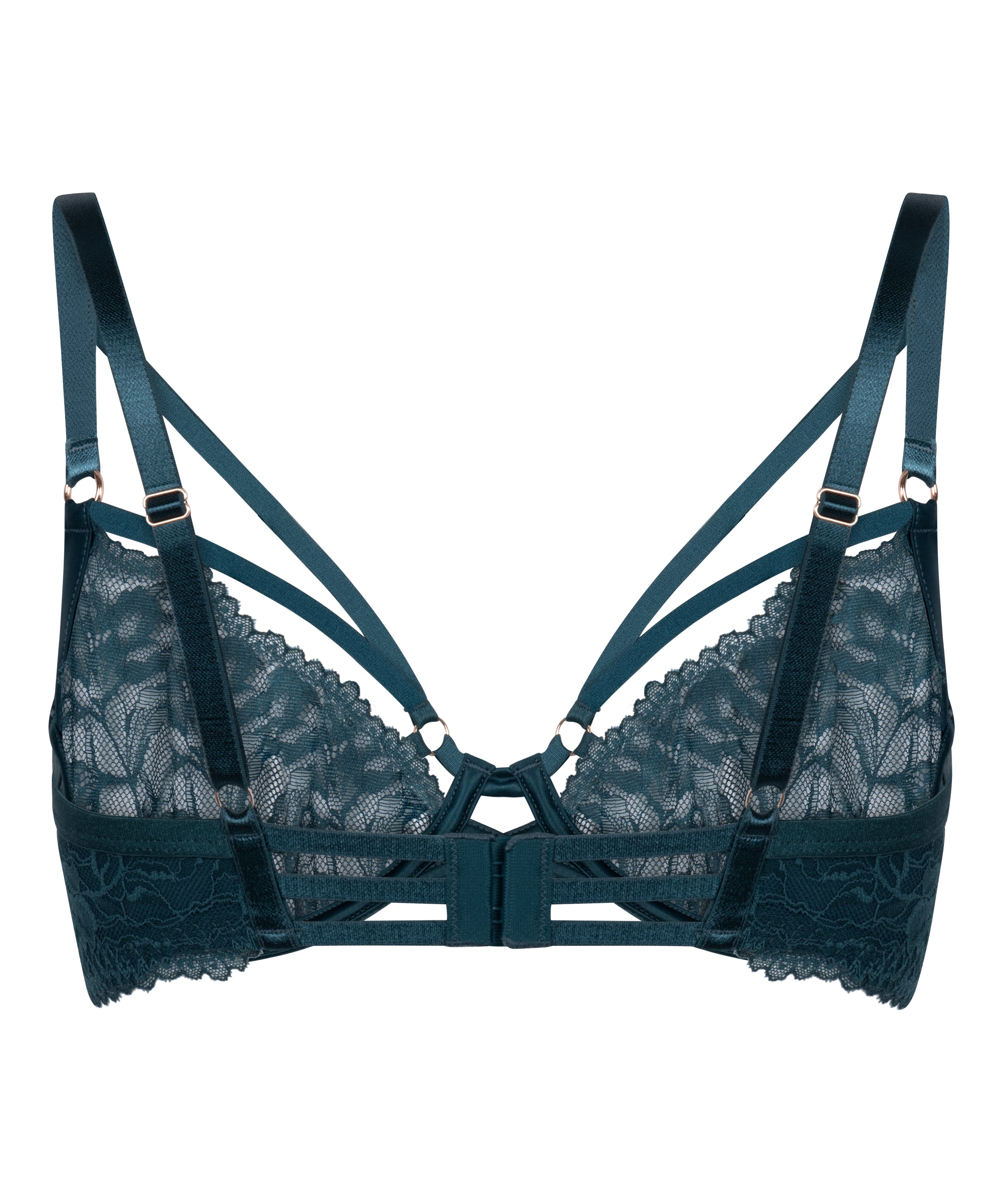 Amel Non-Padded Underwired Bra, Blue, main