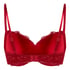 Marine Padded Underwired Bra, Red