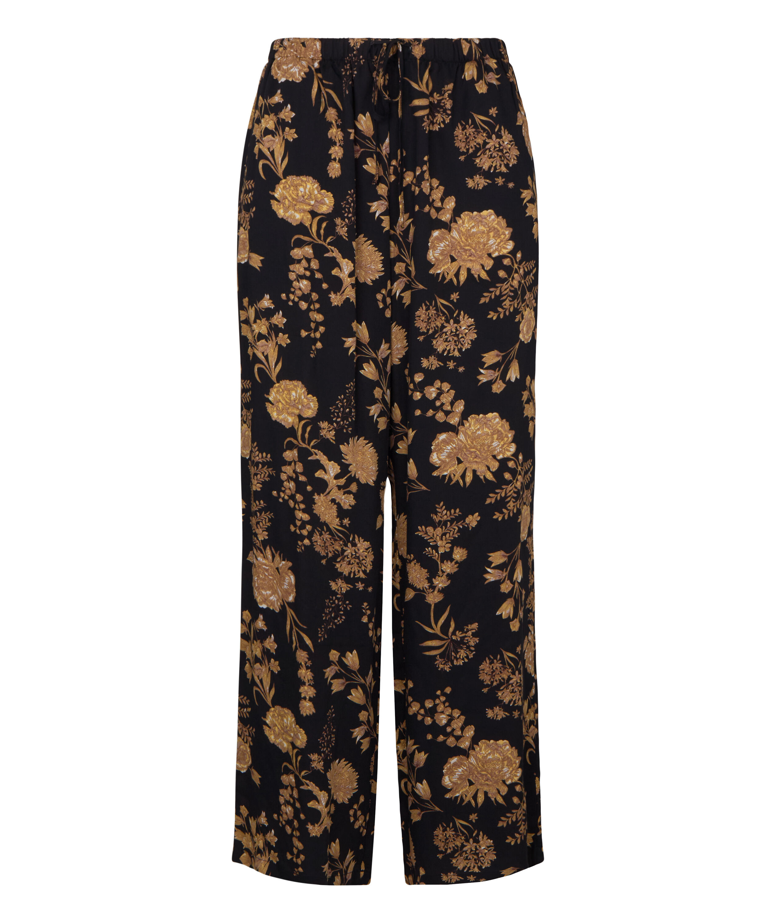 Pants Woven Print, Black