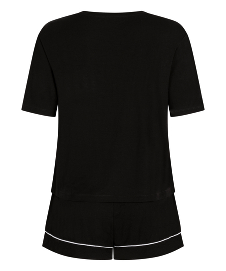 Pyjama Set Jersey Essential , Black