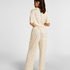 Satin Trousers, White