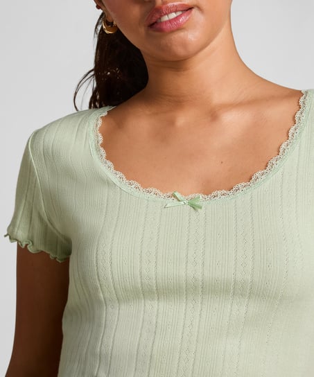 Pointelle Top Lace, Green