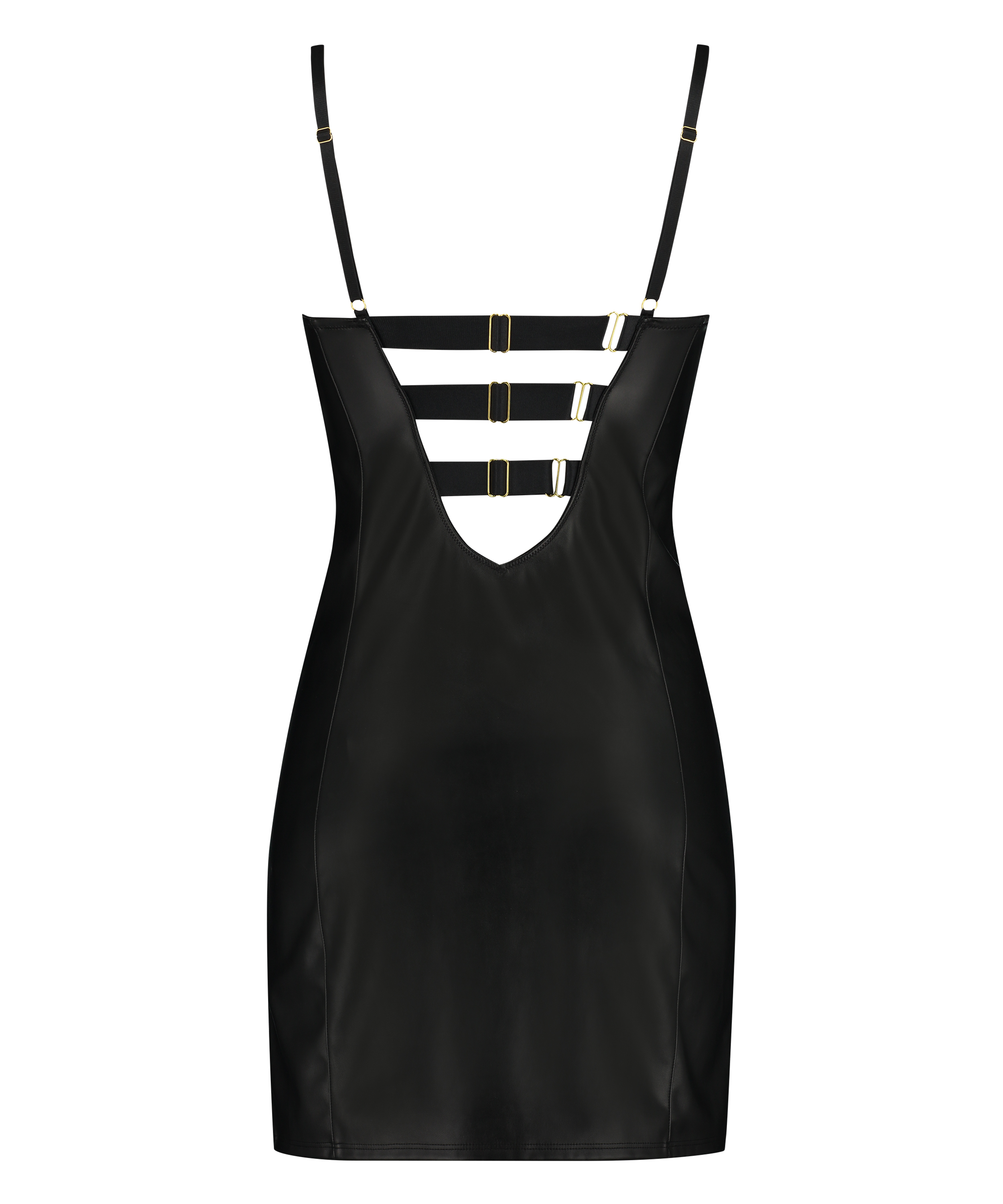 Preformed push-up underwired Slip Dress Talia, Black, main