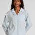 Jacket Woven Cotton Stripe, Blue