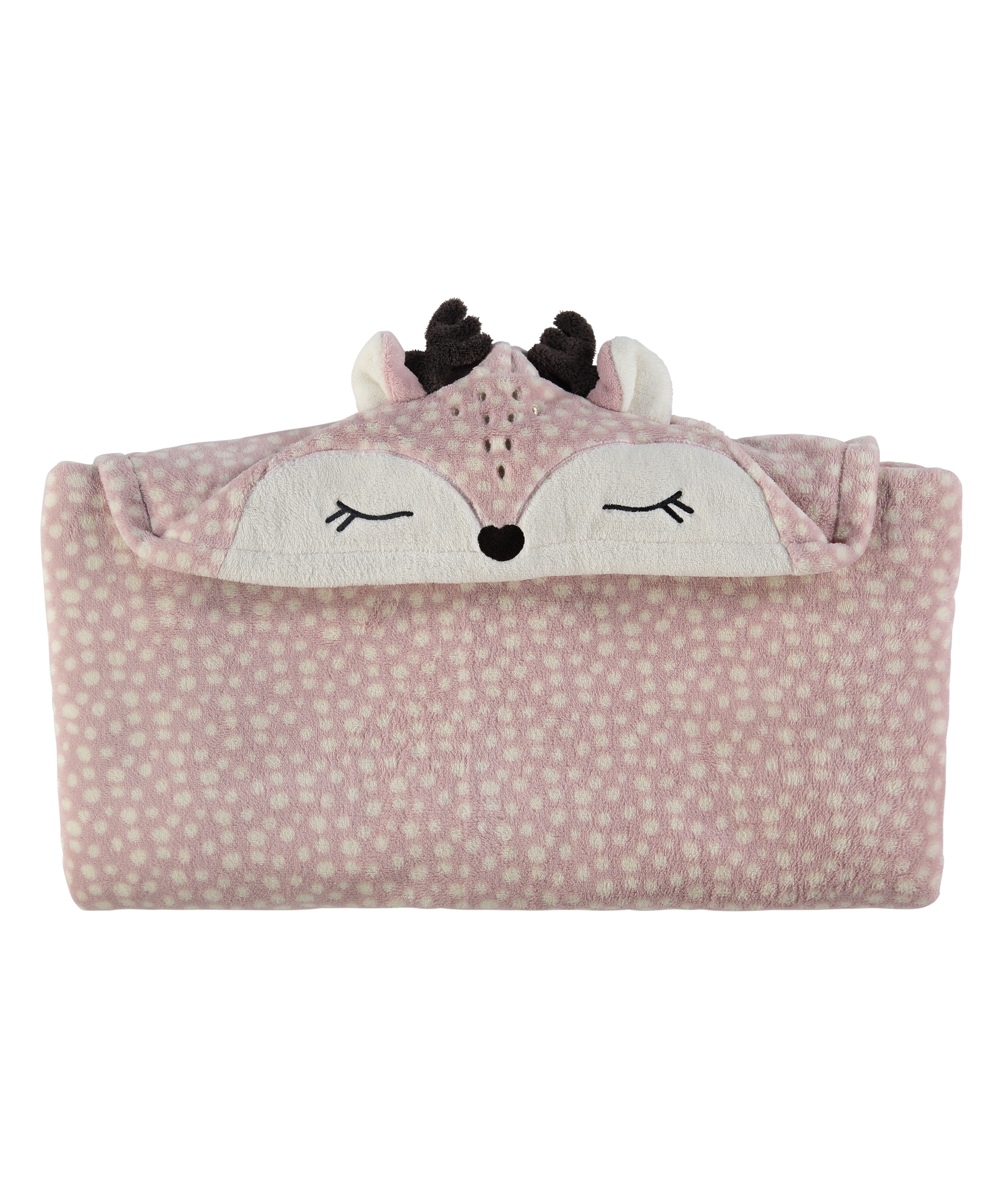 Reindeer cuddly blanket, Pink, main