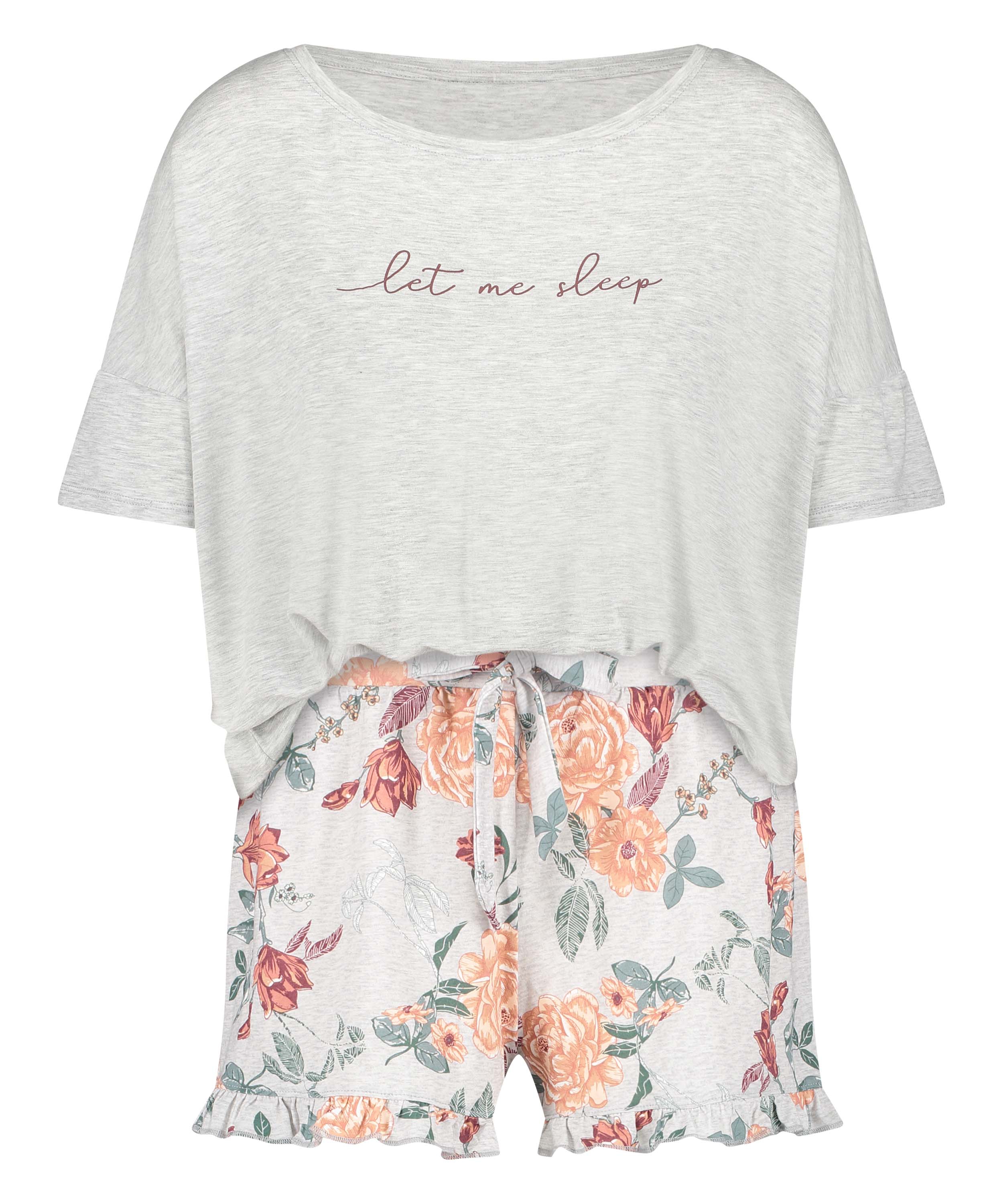 Short Pyjama Set, Gray, main