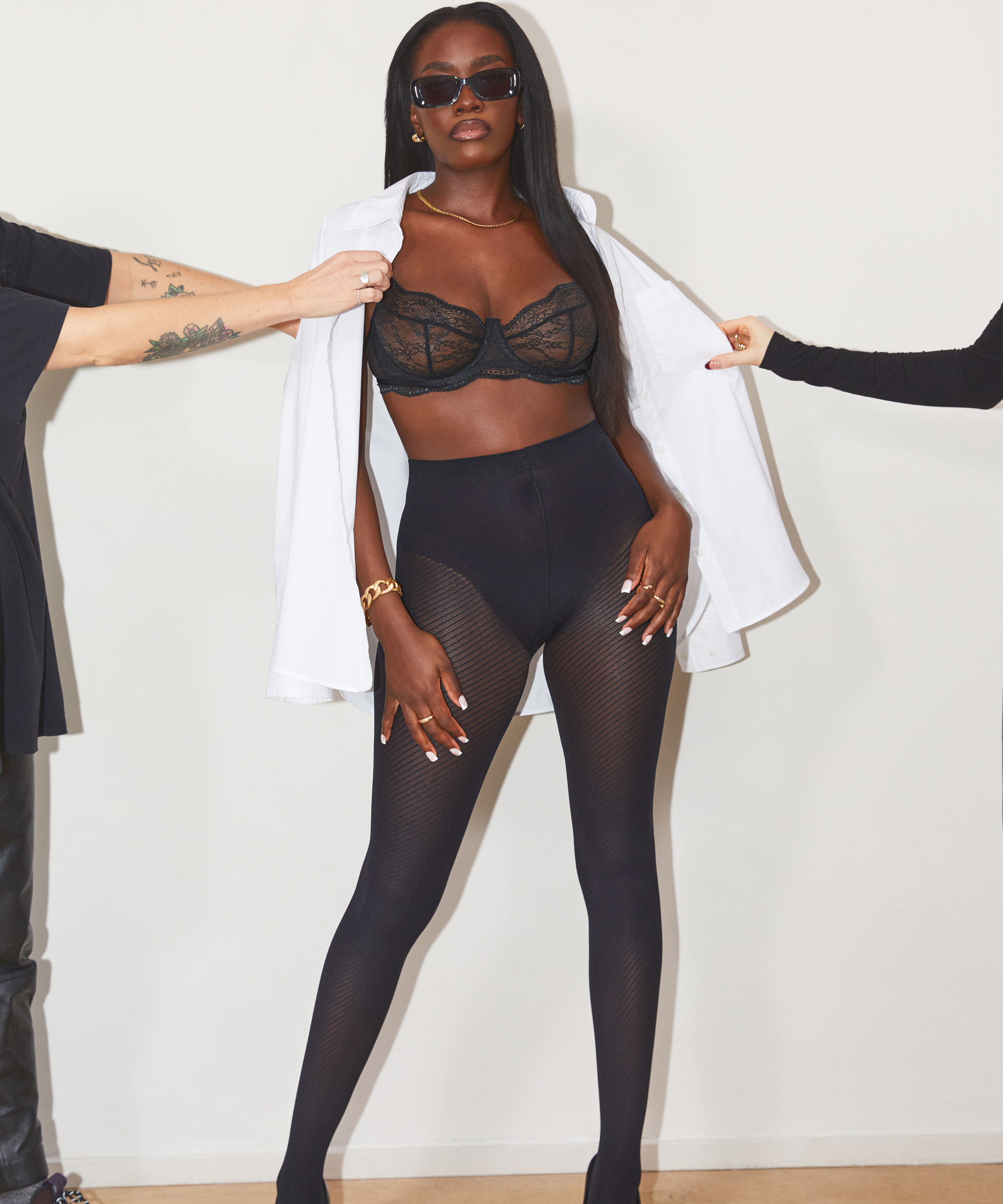 20 Denier Tights, Black, main