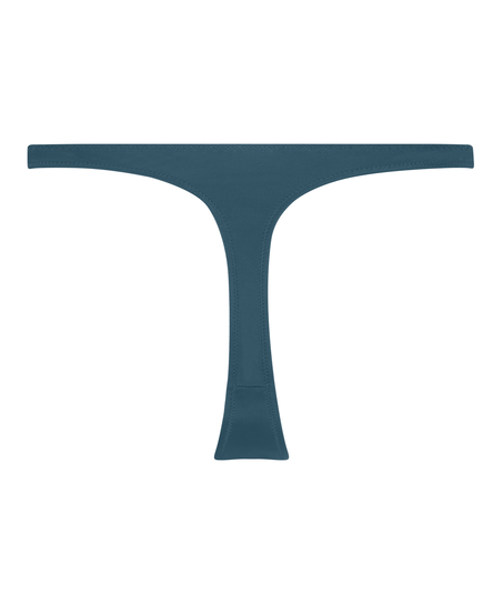 Lace & Shine Thong, Blue