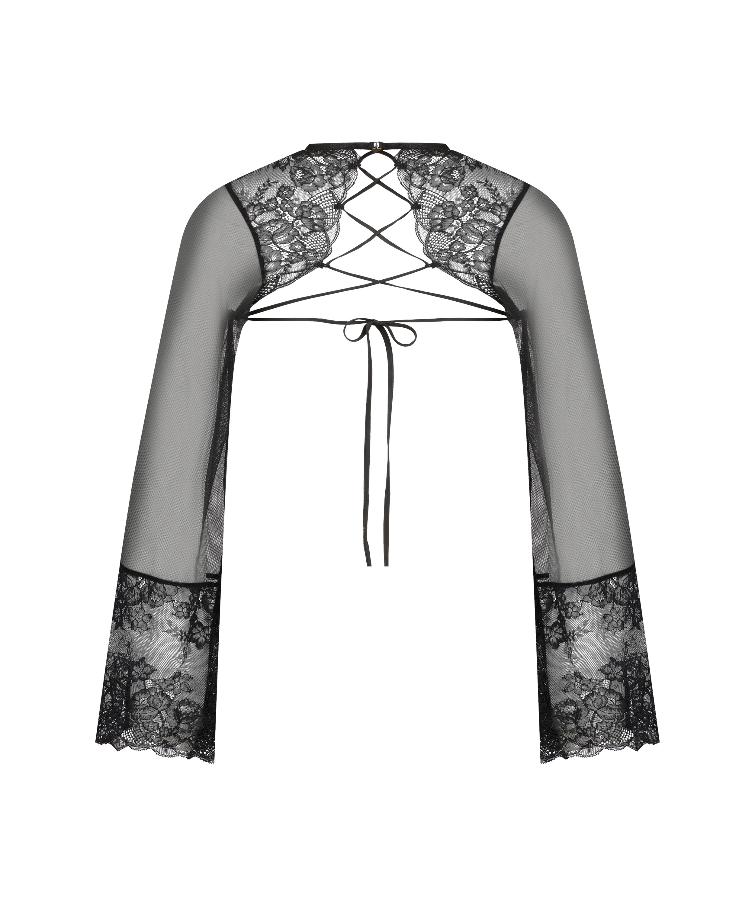 Catherine Lace Top, Black, main