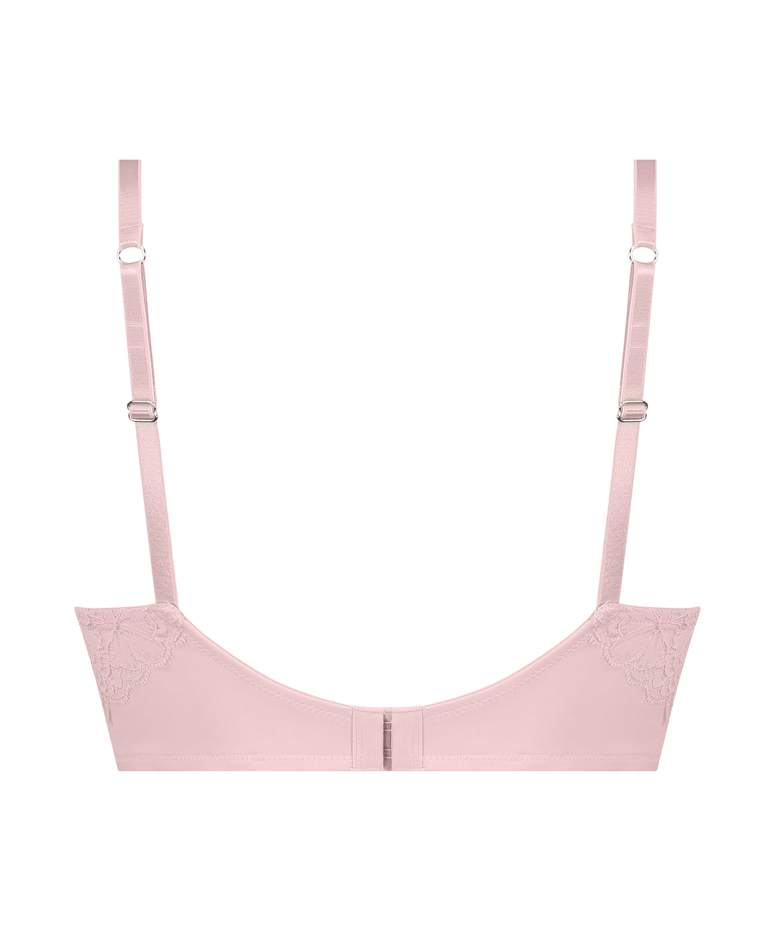Andrea Padded Underwired Longline Bra, Pink, main