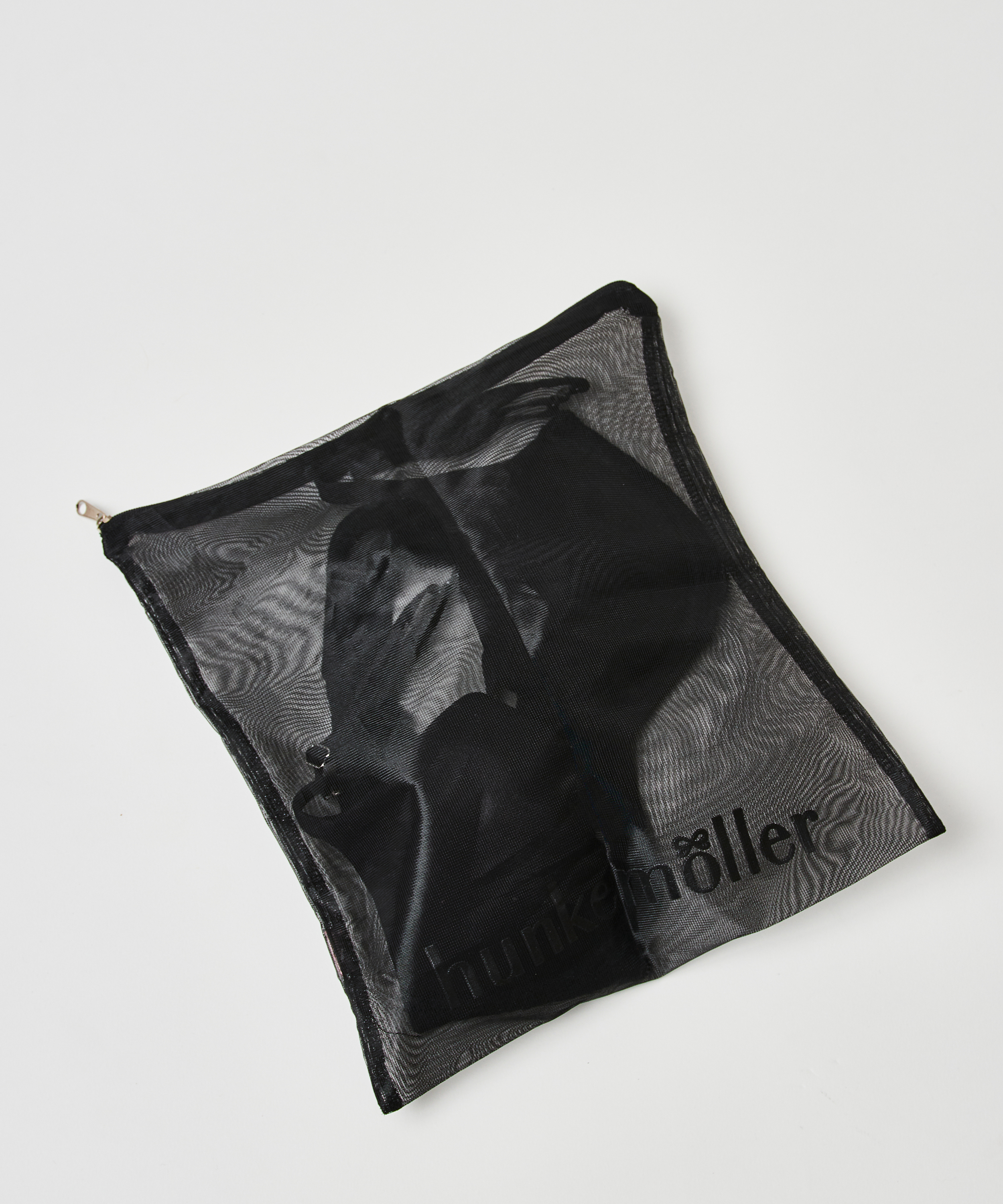 Hosiery bag zipper, Black, main