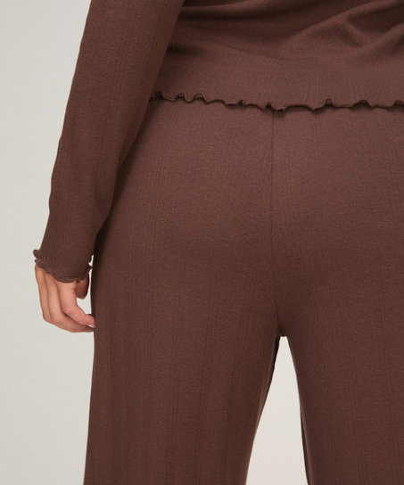 Pant Loose Pointelle, Brown