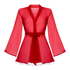 Santa Mesh Kimono, Red