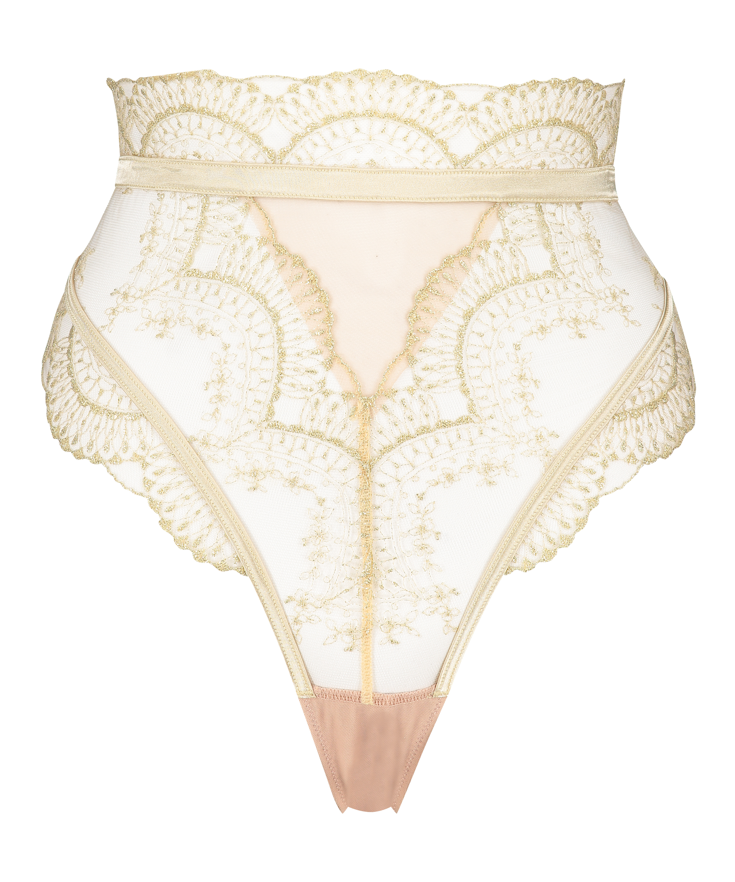Akira High Leg Thong, Yellow, main