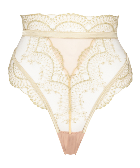 Akira High Leg Thong, Yellow