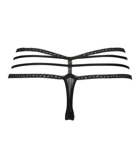 Lorraine Extra Low-rise Thong, Black