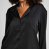 Satin Pinstripe Jacket, Black