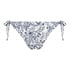 Paisley Brazilian tanga bikini bottoms, White