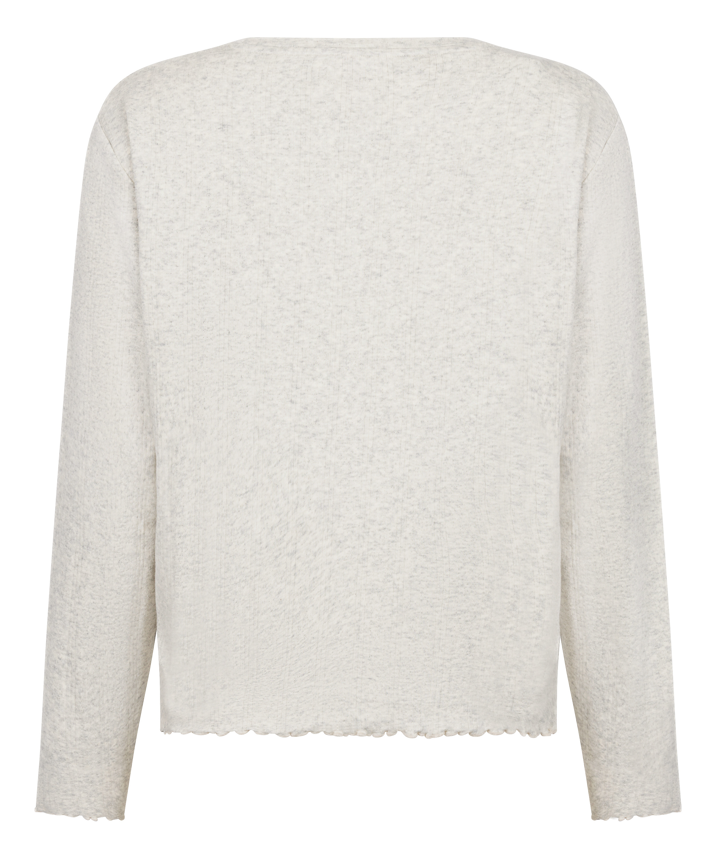 Pyjama Top Loose Pointelle, Gray, main