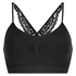Rose seamless bralette, Black