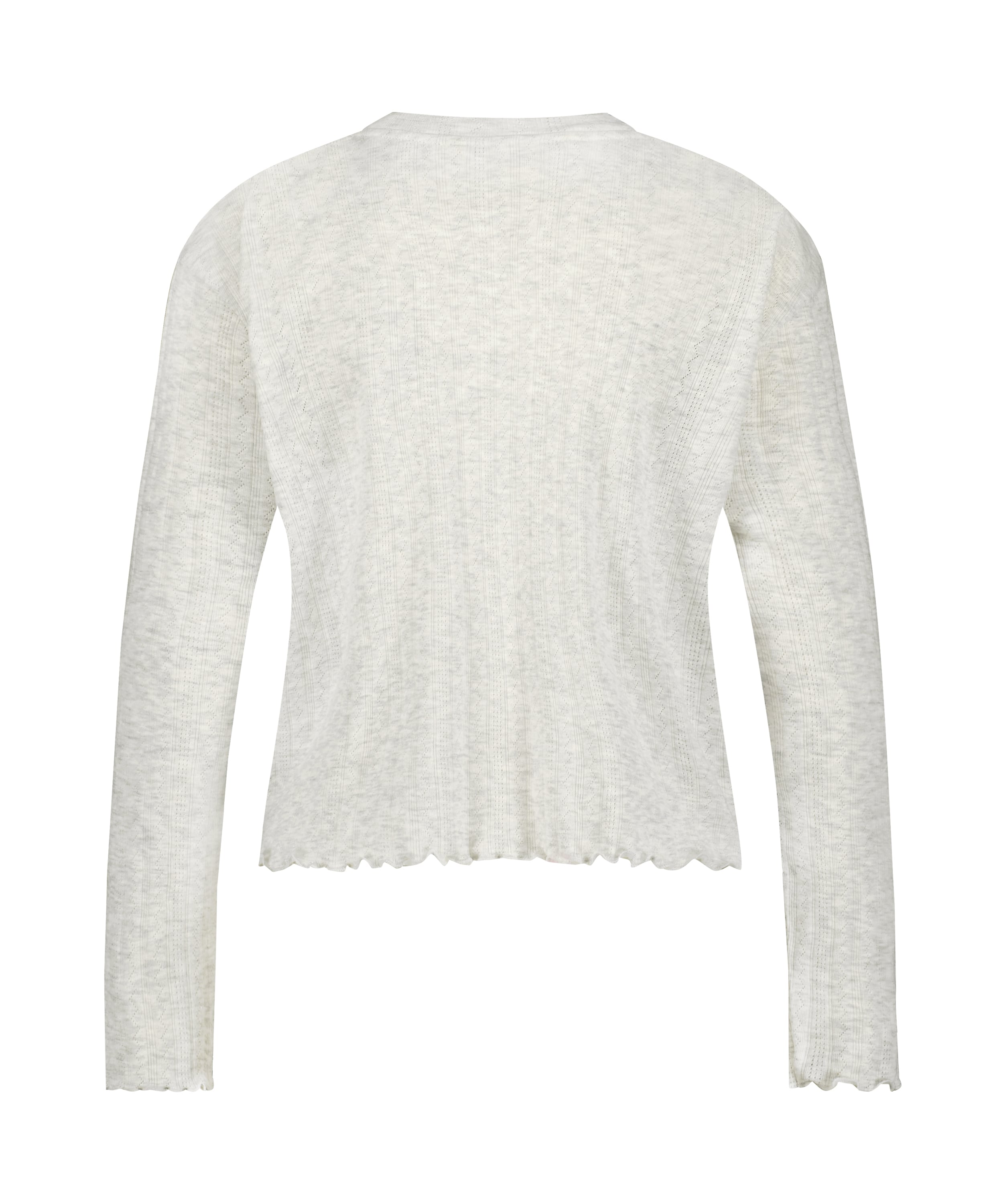 Pyjama Top Pointelle, Beige, main