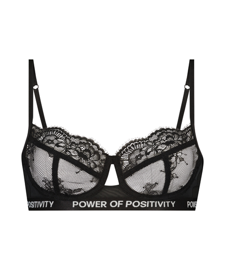 Honey Non-Padded Underwired Bra, Black