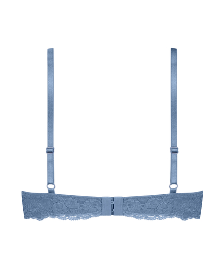 Marine Padded Push-Up Underwired Bra, Blue