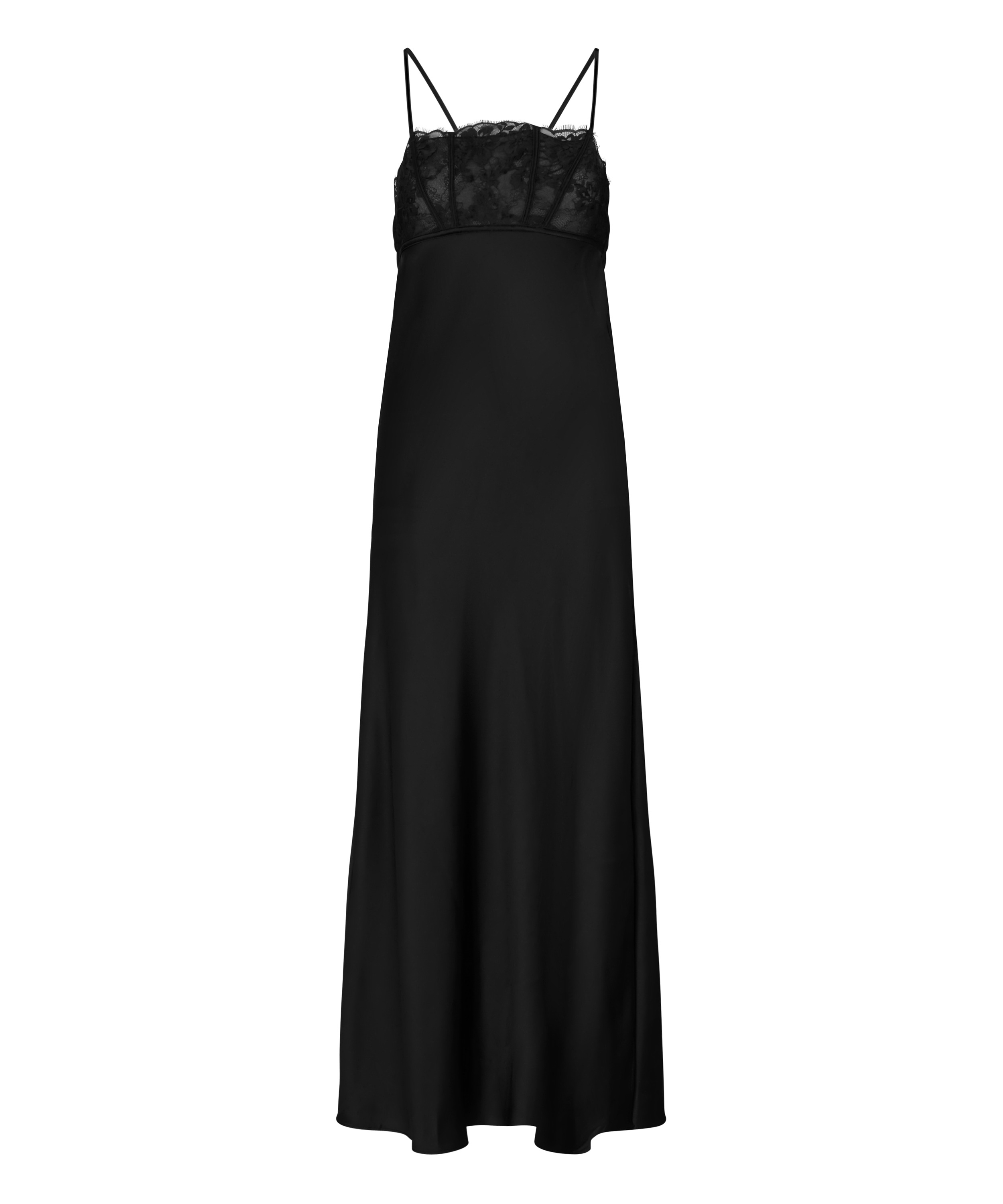 Long Slipdress Lana , Black, main