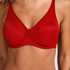 Nina Non-Padded Underwired Minimizer Bra, Red
