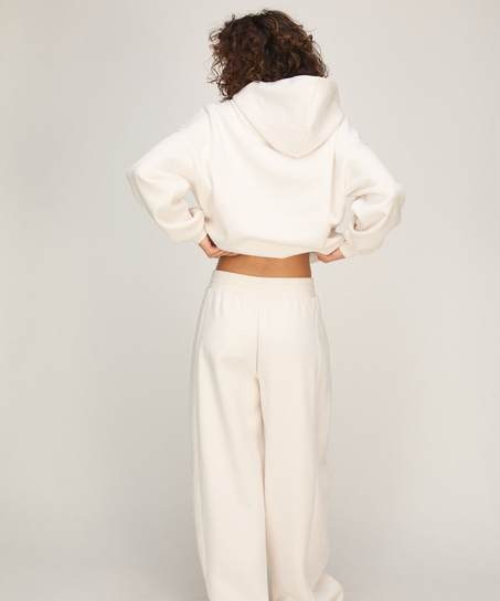 Hoodie Brushed Sweat, White