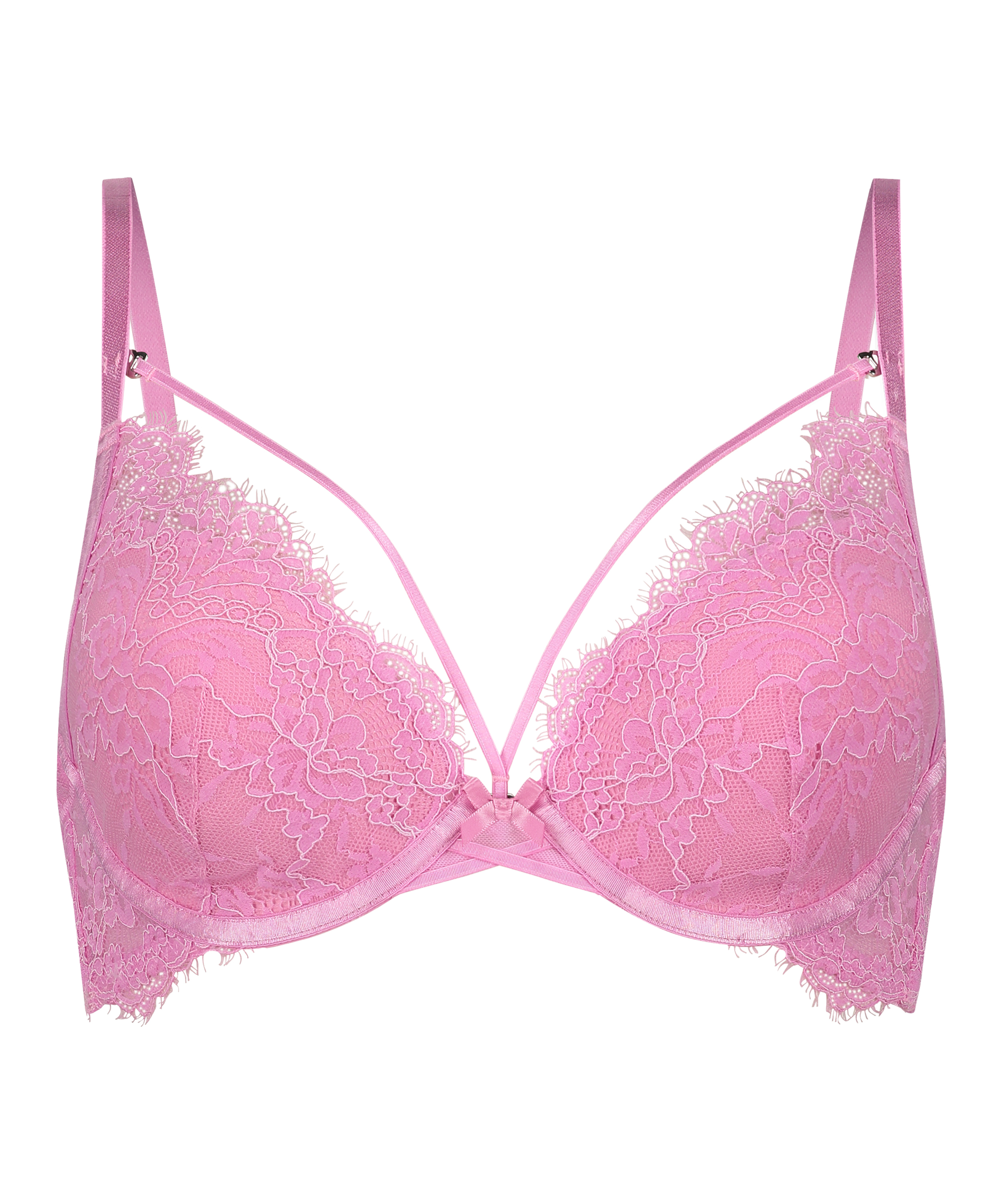 Arabella Padded Underwired Bra, Pink, main