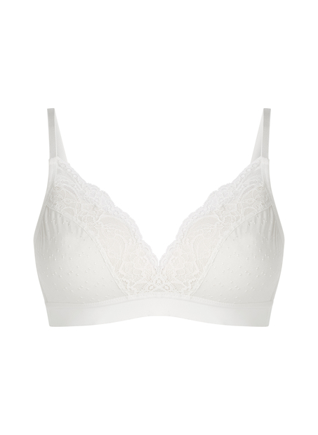 Sophie Padded Non-Underwired Bra, White
