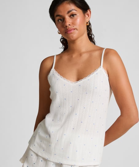 Cami lace top, Blue
