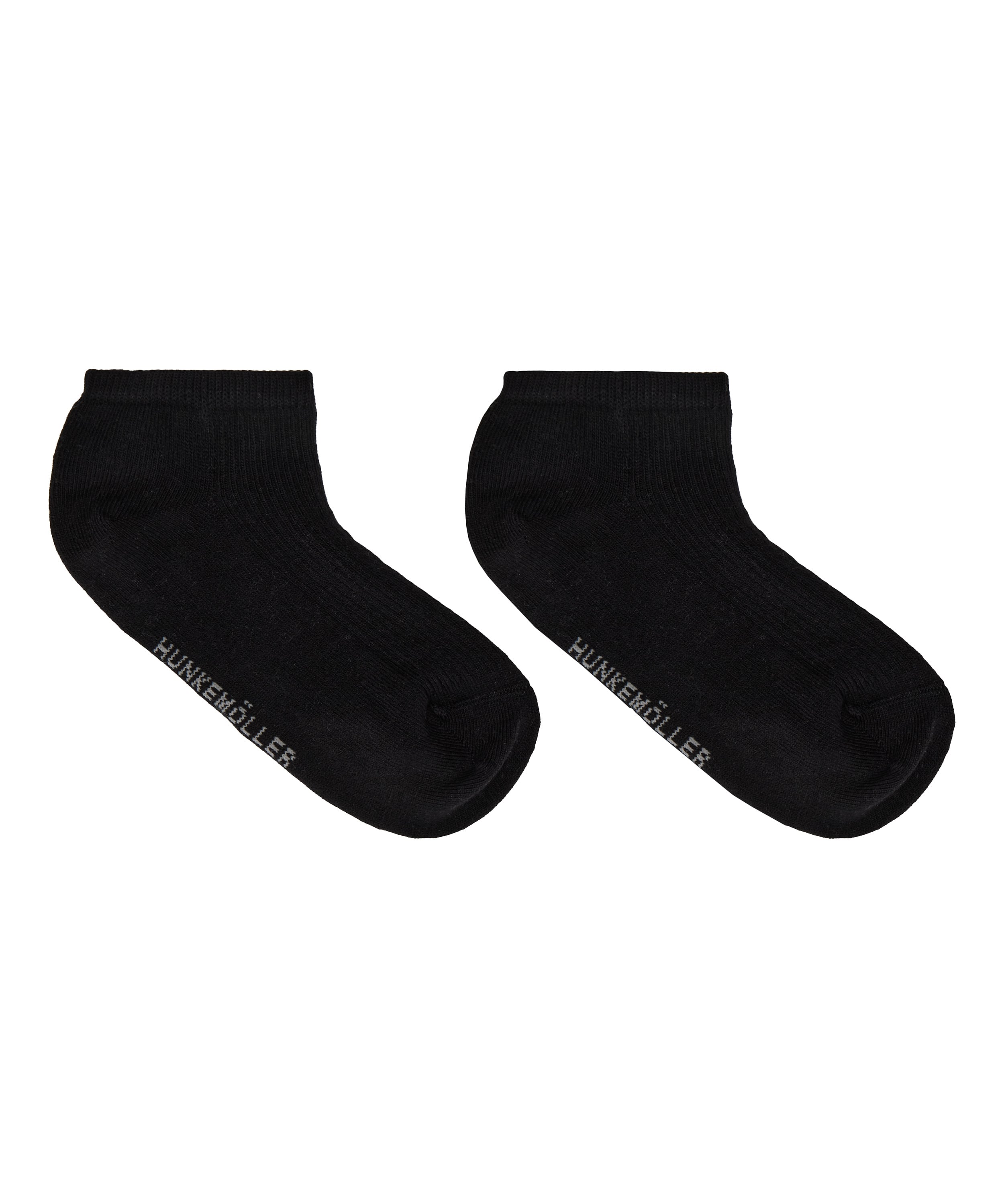 3-Pack Cotton Trainer Liner Socks, Black, main
