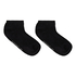 3-Pack Cotton Trainer Liner Socks, Black