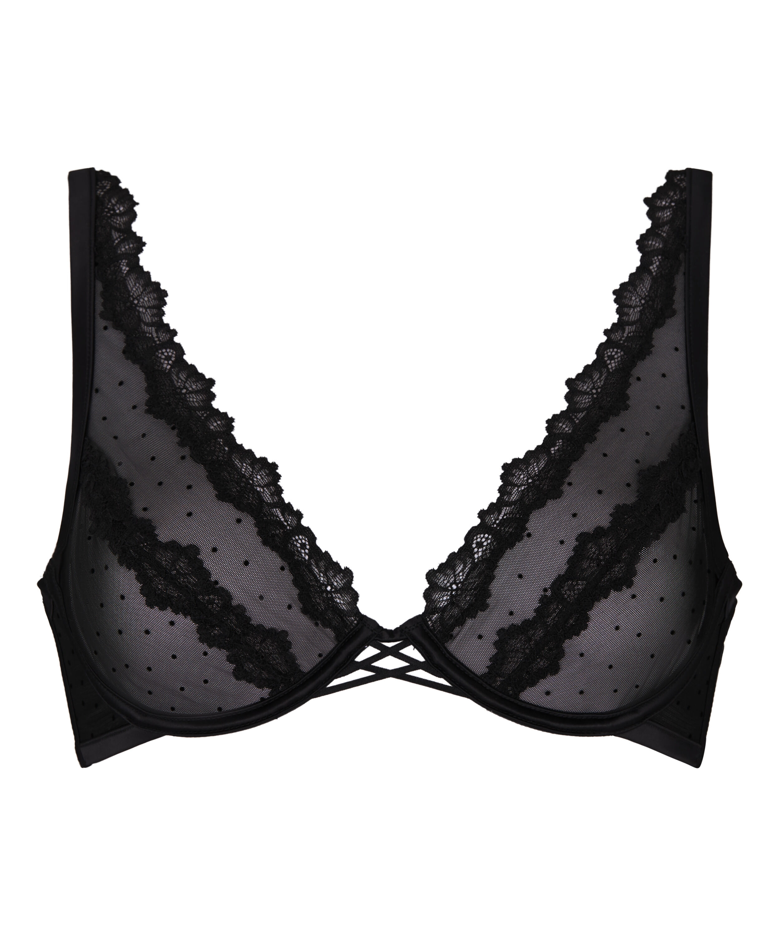 Non-Padded Underwired Bra Kat, Black