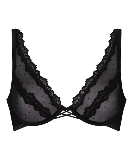 Non-Padded Underwired Bra Kat, Black