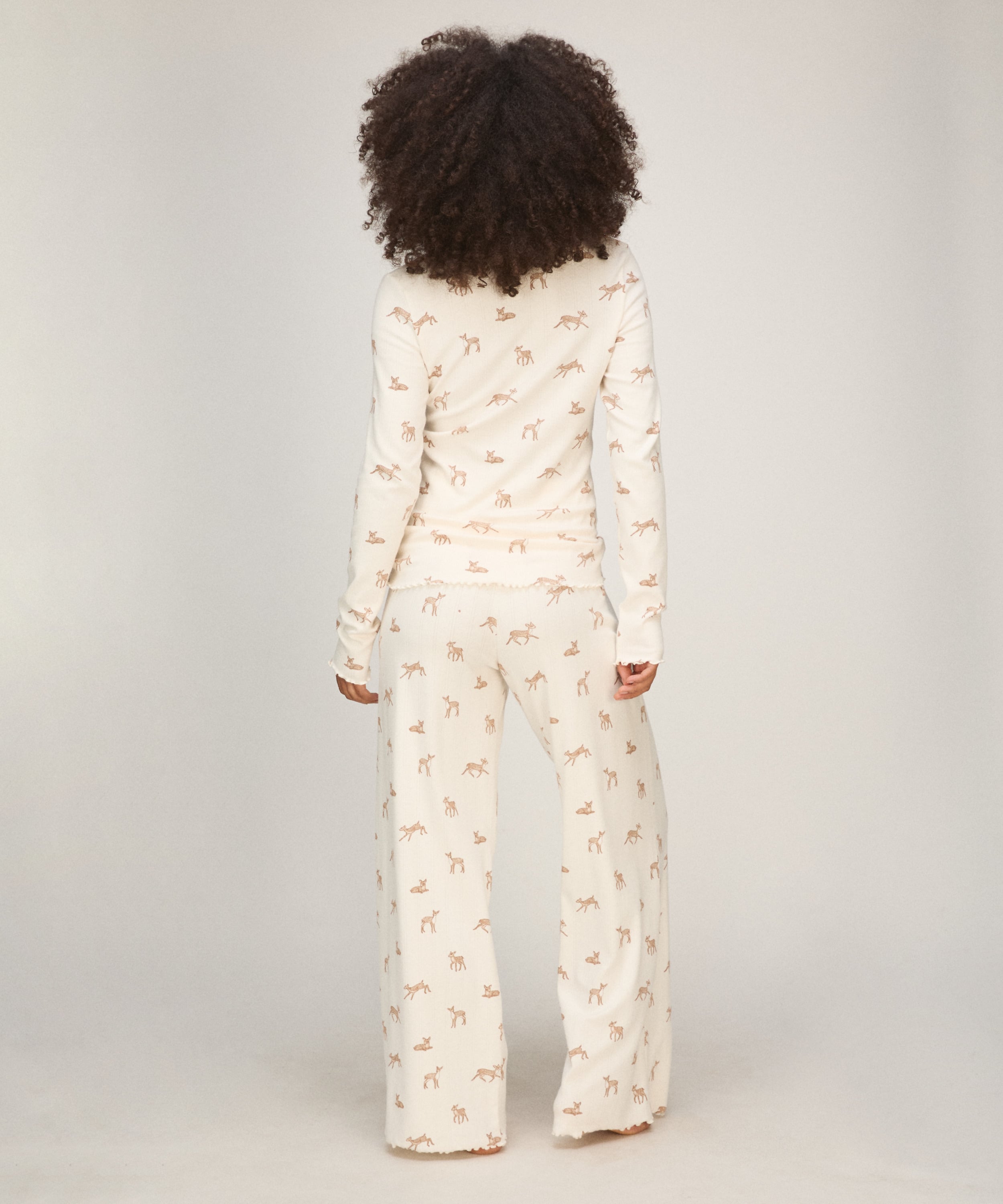 Pants Loose Pointelle, White, main